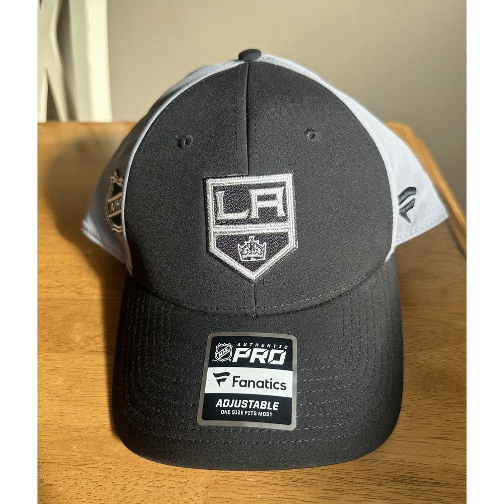 Fanatics Authentic Pro Adjustable Hat Los Angeles Kings Stanley Cup Logo Black